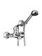 Paini Pilota Mixing Bathtub Shower Faucet Complete Set Silver