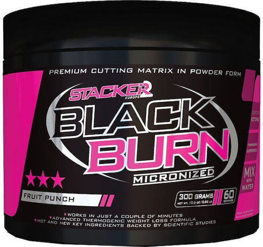 Stacker 2 Black Burn Micronized with Flavor Fruit Punch 300gr