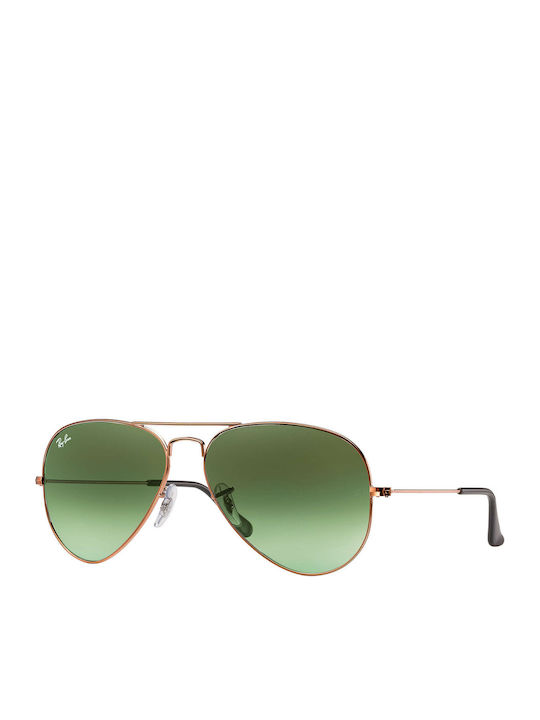 Ray Ban Aviator Unisex Sunglasses with Black Me...
