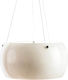 Aca Pendant Light White with Socket E27 40x128cm