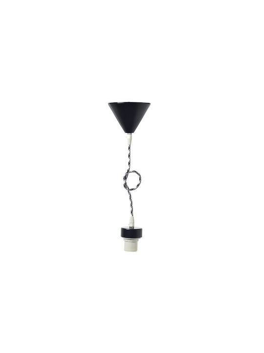 Aca Pendant Light Suspension for Socket E27 Black 2800BW