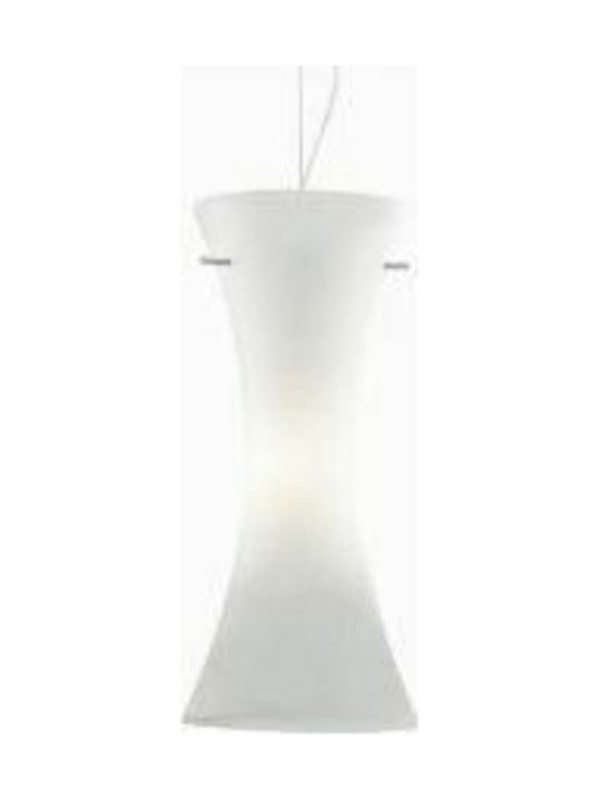 Ideal Lux Elica SP1 Big Hängelampe Einfaches Licht für Fassung E27 Weiß