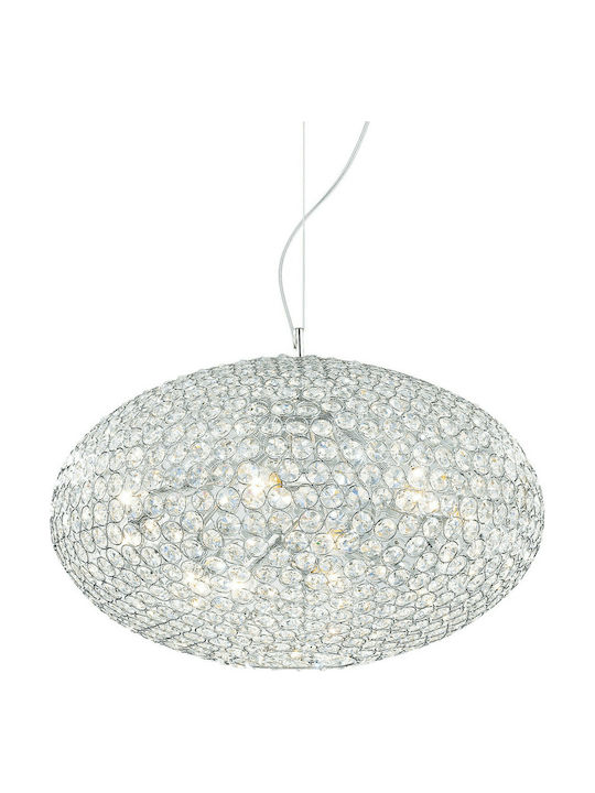 Ideal Lux Orion Chandelier with Crystals 8xE14 Transparent 50cm 066387