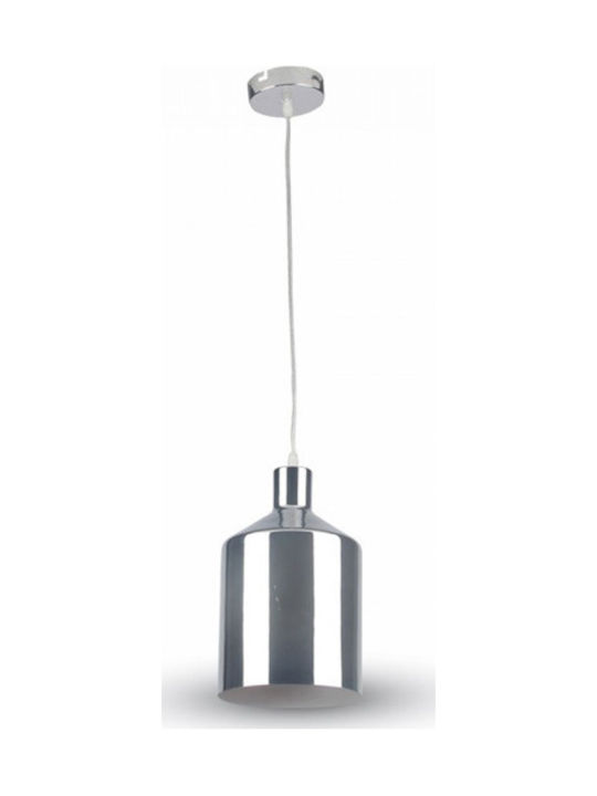 V-TAC Pendant Light Suspension for Socket E27 Silver 3705