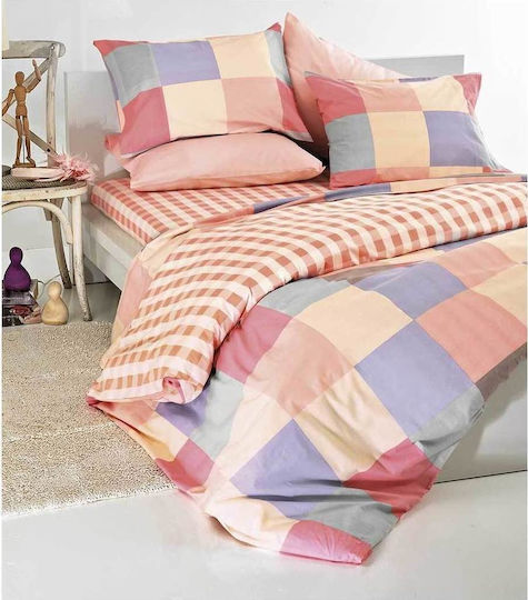 SB Home SB Home Steppdecke Einzel 160x240cm Mehrfarbig In Square Beige