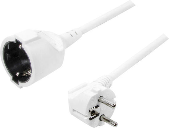 LogiLink 1 Platz mit Kabel 3m Weiß