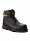 CAT Holton Men's Leather Military Boots Black