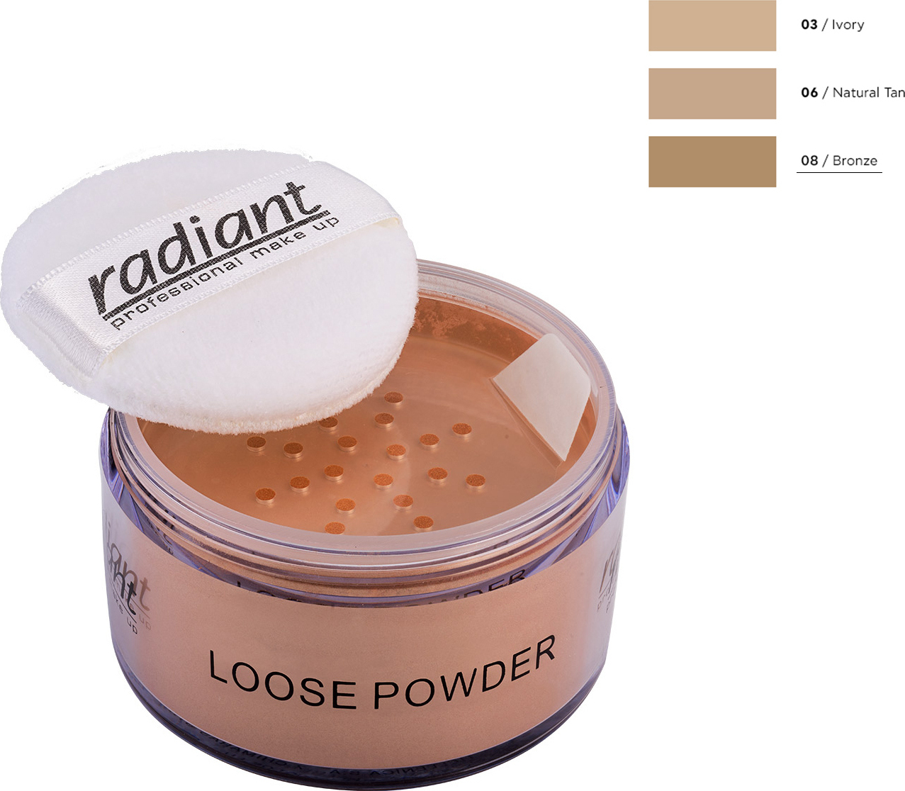 Radiant 08 Transparent Bronze Loose Powder Skroutz.gr