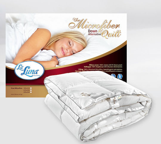 La Luna Пухено Куинсайз с Пълнеж Microfiber 220x240бр Quilt Synthetic 350 г/м²Gsm 10.5 togs Togs