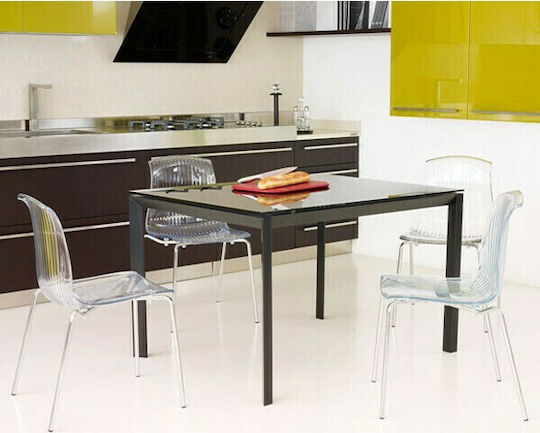 Καρέκλα Κουζίνας Allegra 50x54x84εκ. Clear Transparent