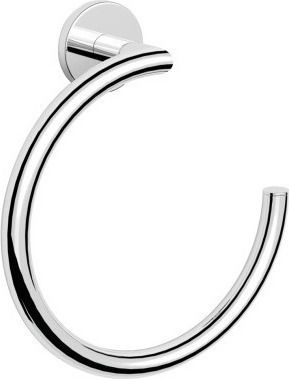 Langberger Series 108 Single Wall-Mounted Bathroom Ring ​21.6x21.6cm Silver