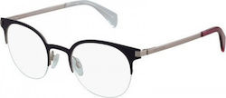 Tommy Hilfiger Men's Metal Prescription Eyeglass Frame Navy Blue Tommy Hilfiger Men's Metal Prescription Eyeglass Frame Navy Blue