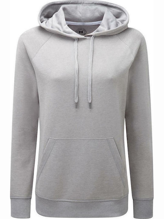 Russell Athletic R-281F-0 Siver Marl Women's Hooded Sweatshirt Gray