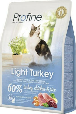 Profine Light Trockenfutter für erwachsene Katzen mit Türkei / Huhn / Reis 2kg