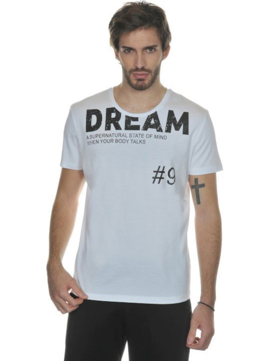 BodyTalk White T-shirt Bărbătesc cu Mânecă Scurtă Alb