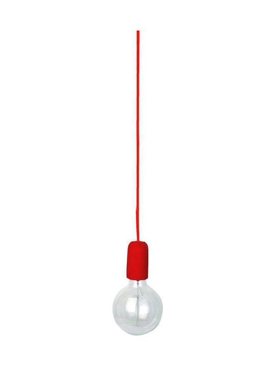 Inlight 4368 Pendant Light Suspension for Socket E27 Red 4368-Κόκκινο