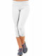 Women's Capri Training Legging White