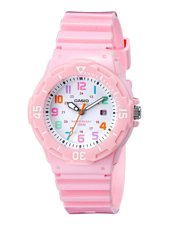 Casio Damen Uhr mit Rosa Kautschukarmband