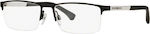 Emporio Armani Metal Eyeglass Frame Black EA1041 3094