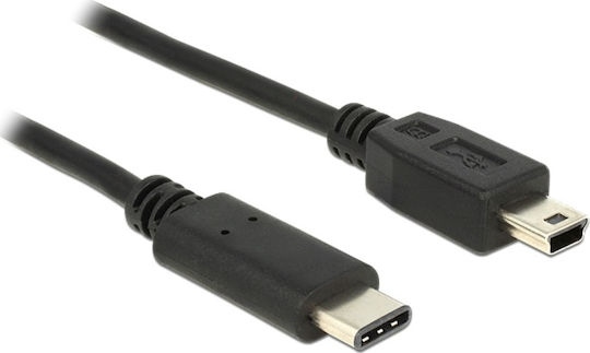 DeLock DeLock USB Typ-C Kabel USB 2.0 Männlich Mini-USB-B Schwarz 1m 83603