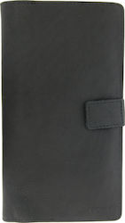 LEATHER BUSINESS CARD HOLDER COZY 4271 BLACK