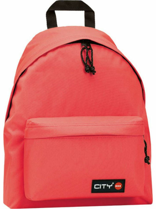 Lyc Sac City The Drop Hot Coral School Bag Backpack Junior High-High School in Orange color 24lt