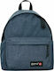 Lyc Sac City The Drop Blaues Melange Schulranzen Rucksack Junior High-High School in Blau Farbe 24Es