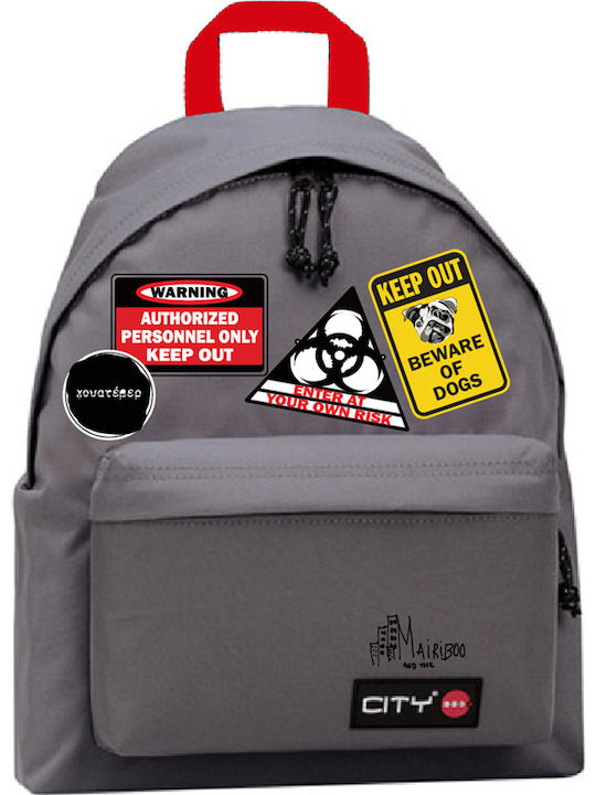 Lyc Sac City The Drop Mairiboo Schulranzen Rucksack Junior High-High School in Gray Farbe 24Es