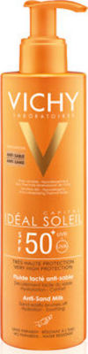 Vichy Ideal Soleil Anti Sand Milk Wasserfest Sonnenschutz Creme SPF50 200ml