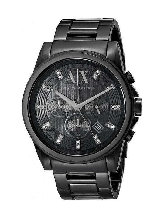 Armani Exchange Watch Chronograph Battery with Black Metal Bracelet AX2093