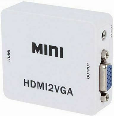 PowerPlus Μετατροπέας HDMI female σε 3.5mm / VGA female Λευκό (PS-M630)