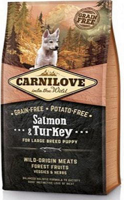 Carnilove Salmon & Turkey Puppy Large 1.5kg Dry Food Grain-Free for Large Breed Puppies with Turkey and Salmon