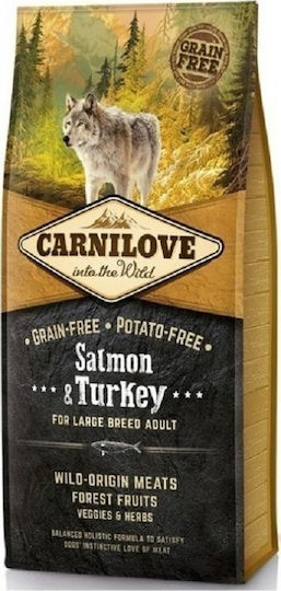 Carnilove Salmon & Turkey Adult Large 1.5kg Dry Food Grain-Free for Adult Large Breed Dogs with Turkey and Salmon