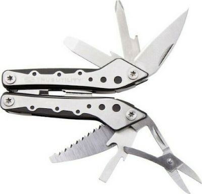 True Utility Minimulti Multi-tool Silver Total Length 7.6pcs with Blade made of Stainless Steel in Sheath