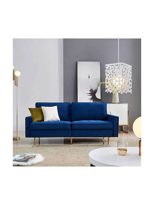 Elmark Janis-1b Κρεμαστό Φωτιστικό Λευκό με Ντουί E27 13x13x190εκ.