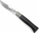 Opinel Νo.8 Inox Έβενος Taschenmesser Schwarz mit Klinge aus Rostfreier Stahl