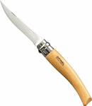 Opinel Slim No 8 Pocket Knife Brown with Blade made of Stainless Steel