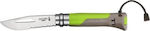 Opinel No.08 Outdoor Pocket Knife Green with Blade made of Stainless Steel