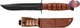 Ka-Bar Short USMC Serrated Μαχαίρι Καφέ σε Δερμάτινη Θήκη