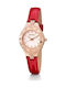 Folli Follie Sienna Watch with Red Leather Strap