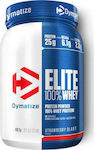 Dymatize Elite 100% Whey Πρωτεΐνη Ορού Γάλακτος Χωρίς Γλουτένη με Γεύση Strawberry Blast 907gr