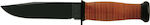 Ka-Bar Mark I Knife Brown with Blade made of Stainless Steel in Sheath