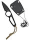 Mil-Tec Neck Knife Survival Black with Sheath