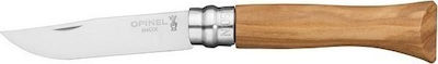 Opinel No.6 Inox Pocket Knife Brown with Blade made of Stainless Steel