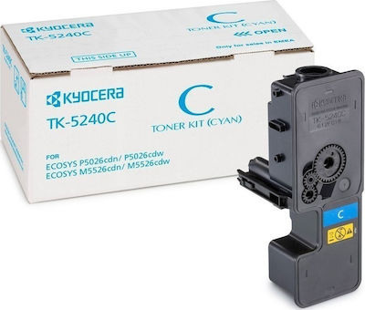 Kyocera TK-5240C Toner Laser Εκτυπωτή Κυανό 3000 Σελίδων (1T02R7CNL0)