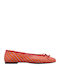ALAHANA LEA Дамски балетни обувки RED+MULTI