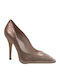 Fardoulis Leather Brown Heels 2301 Copper