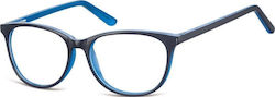 Sunoptic Plastic Eyeglass Frame Navy Blue CP152D