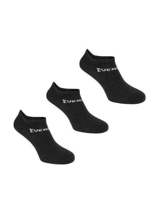 Everlast Trainer 411004 Αθλητικές Κάλτσες Μαύρες 3 Ζεύγη