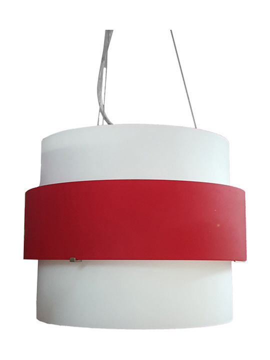 Keskor Pendant Light Three-Light for Socket E27 Red